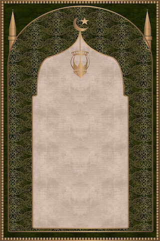 Seccade Diz Ağrıtmayan Yumuşak Halı Seccade Ve Namazlık Yeşil