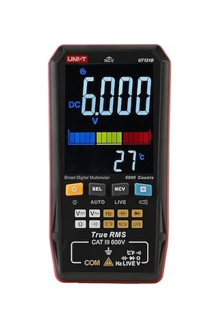 Ut121a B Smart Digital Multimeter Rms Voltage Frequency Dual Display Ncv Lıve Auto 6199 Count Meter Ut122