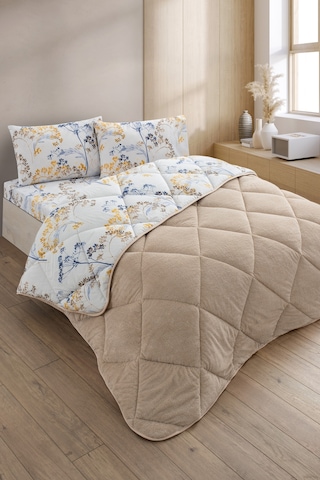 Nordelle Çift Kişilik Wellsoft Yorgan Uyku Seti Bej