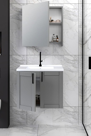 %100 Mdf 65 Cm Riva Banyo Dolabı Beyaz