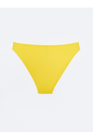 Lcw Dream Sarı Düz Raşel Kumaş Kadın Bikini Alt