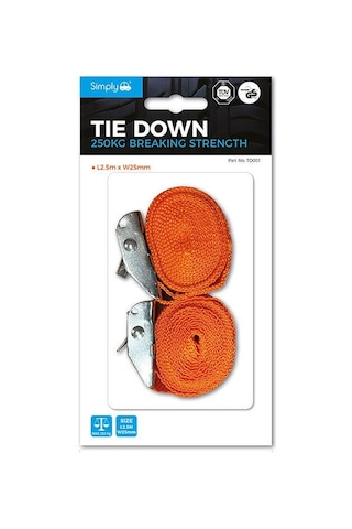 Simply Brands Baglama Kayisi 2 Adet 25mmx2.5m 250kg