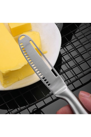 Mufunye Çelik Tereyağı Sürme Bıçağı - Jem, Krem Peynir, Peynir Kesme Ve Ekmek Sürme İşlevi - Dayanıklı 430 Paslanmaz Çelik - Modern Tasarım Diğer