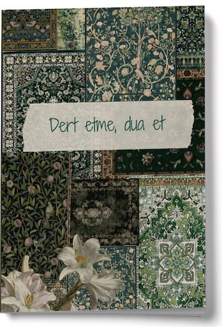 Sufi Serisi 1 Dert Etme, Dua Et A6 Çizgili Mini Defter Not Defteri Çok Renkli