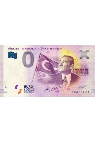 0 Euro Hatıra ve Koleksiyon Parası - Atatürk 2019 Föylü