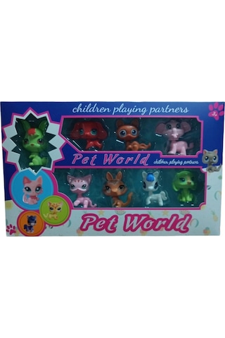 Miniş Oyuncak Karakterleri Littlest Pets Shop 8'li Miniş Ailesi