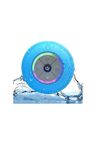 Besthome1 Küçük, Led Işıklı Bluetooth Hoparlör - Fm Ve Mikrofonlu, Mavi