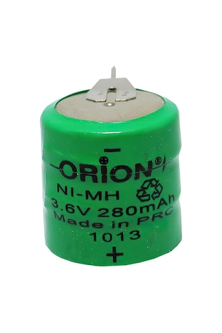 Orion 3.6 V 280 mAh Ni-MH 3 Bacaklı Buton Şarj Edilebilir Pil