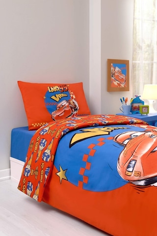 Özdilek Cars Neon Drift Tek Kişilik Disney Lisanslı Lastikli Çocuk Nevresim Takımı Çok Renkli