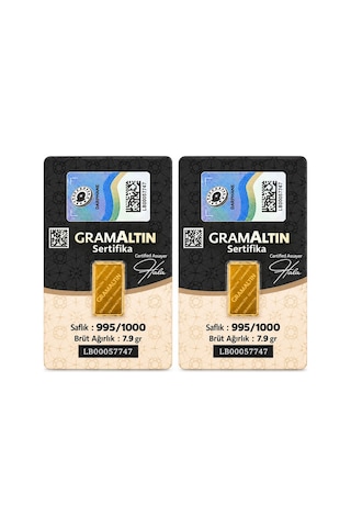 AgaKulche İAR 2 Gram (995) 24 Ayar Külçe Altın 2 Adet