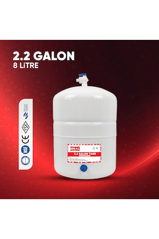 Su Arıtma Cihazı İçin Su Tankı Deposu 2.2 Galon 8 Litre Tank
