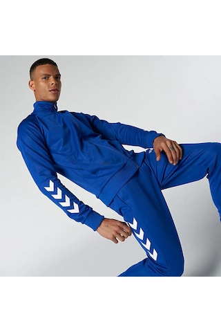 Hummel 921133-7788 Falconzo Zip Erkek Spor Ceket Mavi