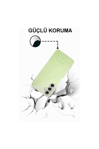 Samsung Galaxy A54 ile Uyumlu Kapak Kamera Korumalı Tıpalı Şeffaf Silikon Kılıf