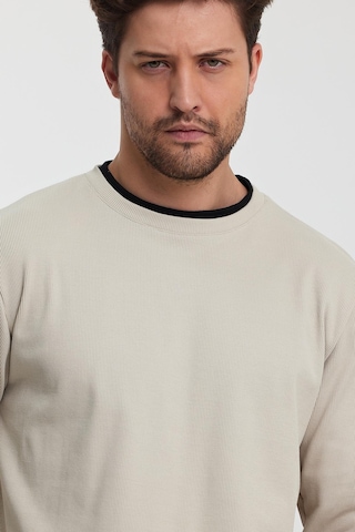 Alexandergardı Bisiklet Yaka Garnili Sweatshirt E22-72300 001