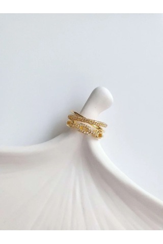 Vip Gold Ayarlanabilir Zincir Yüzük Sevgiliye Hediye Altın