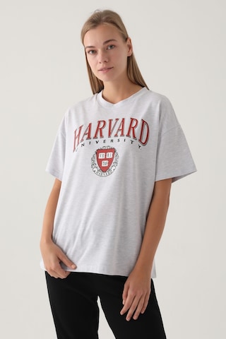 Harvard Kar Melanj Kadın T-shirt 5274-41188 Kar Melanj