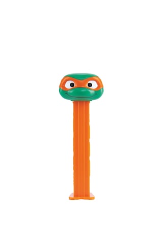 Pez Dispenser Turtles Michelangelo Meyve Aromalı Şekerleme Makinesi Ve Şekerleme Yedekleri