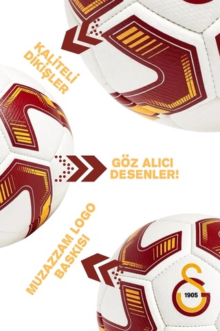 Galatasaray Playline Mini Serisi Lisanslı 32 Panel Dikişli 2 Numaralı Mini Çocuk Futbol Topu