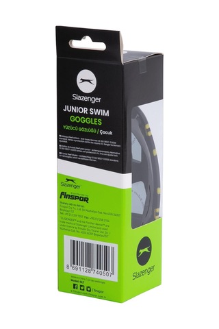 Slazenger Junior Yüzücü Gözlüğü Gl7 Smokeblkblkyellow Siyah