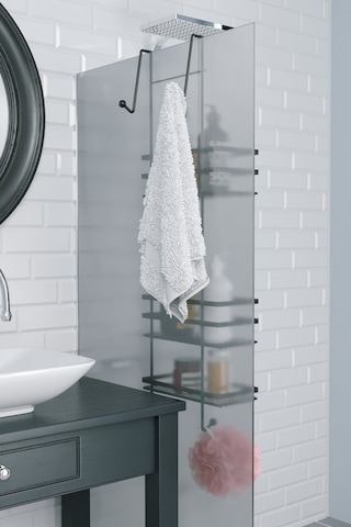 Teknotel LM580 Banyo Düzenleyici Şampuanlık Banyo Duşakabin Rafı Mat Siyah