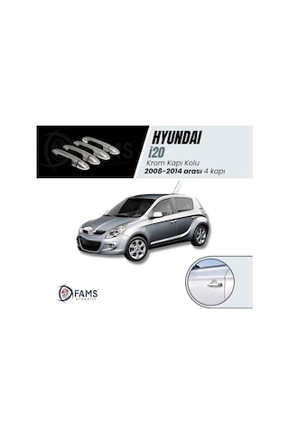 Hyundai İ20 Krom Kapı Kolu 4 Kapı 2008-2014 Arası Paslanmaz Çelik