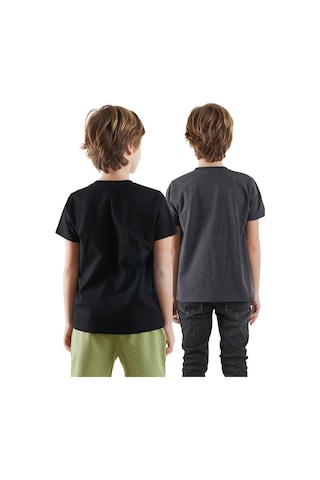 Denokids Start Game Erkek Çocuk 2'li T-shirt Takım Renkli Çok Renkli