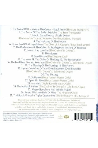 The Royal Wedding - The Official Album Cd