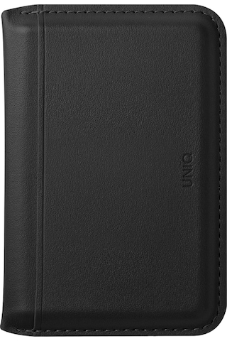 Standlı Magnetic Lyden Ds Vegan Deri Kartlık Kimlik/ehliyet/kredi Kartı Taşıyıcı Cüzdan Rfıd Koruma Black