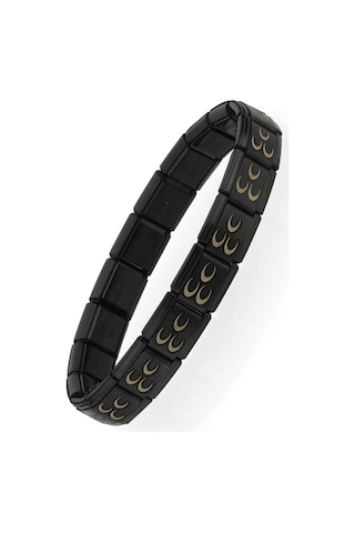 Osmanlı Üç Hilal Bayrağı İtalyan Charm Unisex Çelik Bileklik Scb58 Siyah 10755787