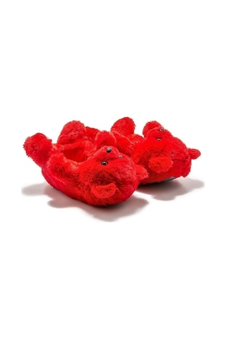 Twigy Teddy Kadın Hayvanlı Panduf Kırmızı 36/41 Kırmızı