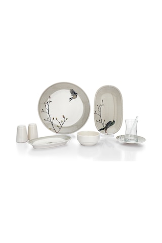 Schafer Charlotte Kahvaltı Takımı-32 Parça-Gri