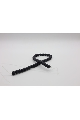 Lav Taşı Doğal Taş Boncuk 8 Mm 6419527