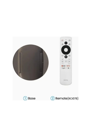 Benq Gv32 1080p Taşınabilir Led Projektör , Google Tv Ve Netflix Uyumlu, 500 Ansı Lümen, Tavan Ve Duvar Projeksiyonu İçin Esnek Döndürülebilir Stand, Bluetooth Ses, Usb-c Power Bank Desteği