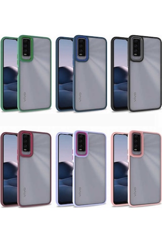 Vivo Y20 Kılıf Zore Flora Kapak (543123719)
