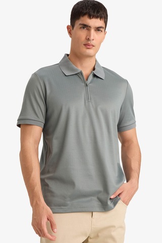 Defacto Regular Fıt Polo Tişört F9857ax26spgn1083 Yeşil-gn1083