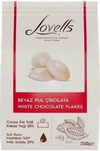 Lovells Beyaz Pul Çikolata 2500 G