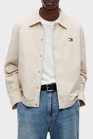 Tommy Jeans Klasik Yaka Çıtçıtlı Slim Fit Ceket Erkek Mont Dm0dm22733 Acı Bej