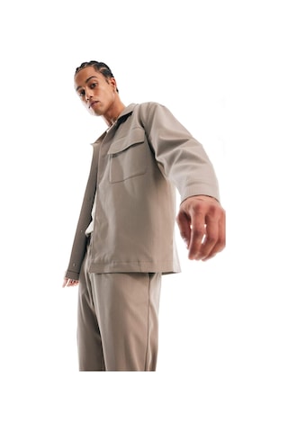 DeFacto Relax Fit Polo Yaka Çıtçıtlı Cepli Gömlek Ceket D7281AX25SPKH400