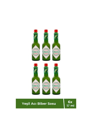 Tabasco Yeşil Acı Biber Sosu 57 Ml X 6 Adet