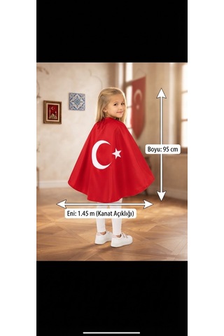 Trendmirend 29 Ekim Ve 23 Nisan İçin Parlak Kırmızı Saten Bagcıklı Ve Parmaklıklı