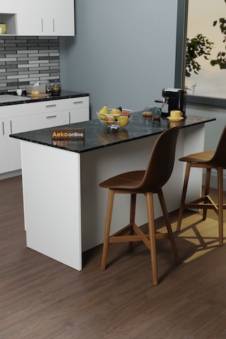 Ae-2040 Vera Mutfak Adası Bar Masası Yemek Masası Dolaplı, B/sm
