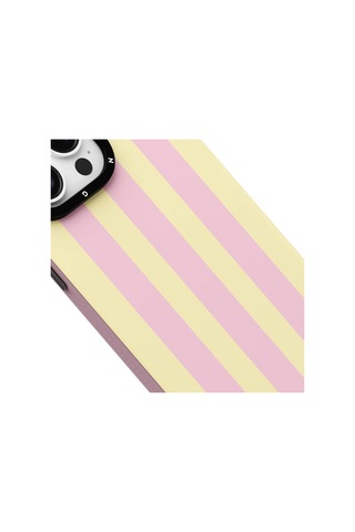 Apple Uyumlu iPhone 14 Pro Max Kılıf Magsafe Şarj Özellikli Youngkit Striped Piano Keys Serisi Kapak Pembe