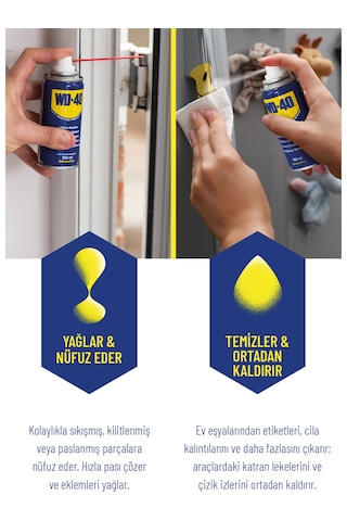 WD-40 Yağlayıcı ve Pas Sökücü Sprey 2 x 400 ML (2 adet)