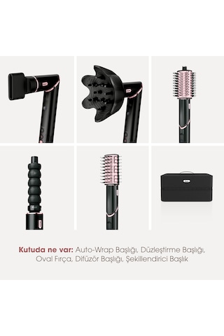 Shark FlexStyle 5-in-1 HD446EU Saç Kurutma & Şekillendirme Sistemi - Black/Rose Gold