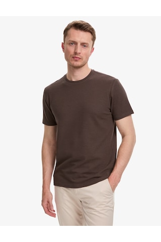 Pierre Cardin Erkek Koyu Kahverengi Tişört 50327857-vr084
