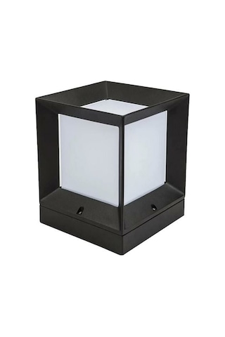 Ct7022 Cata Ct-7022 Milan Bahçe Armatürü Kare 27x22 Cm E27 Duy Beyaz - Siyah