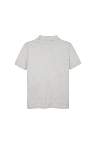 Tommy Hilfiger Flag Erkek Çocuk Gri Polo T-shirt-10540 Gri