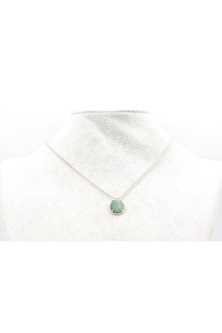 Murty99 Hakiki Doğal Zümrüt Taşı Kolye Ucu Yeşil