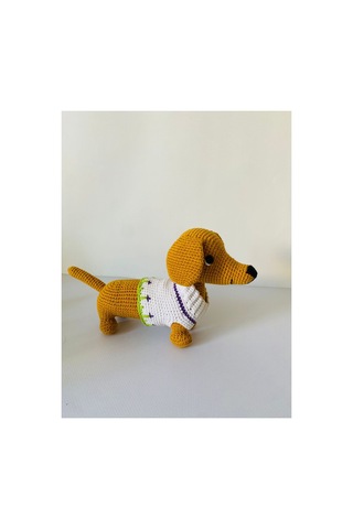 Adenya Sepeti Amigurumi Sosis Köpek Sarı