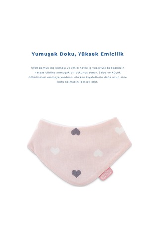 Babyjem Yenidoğan Fular Mama Önlüğü 515 Pembe